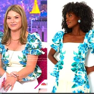 Tuckernuck Blouse Waters Edge Hydrangea Monica Top Blue Floral Size XXXL…